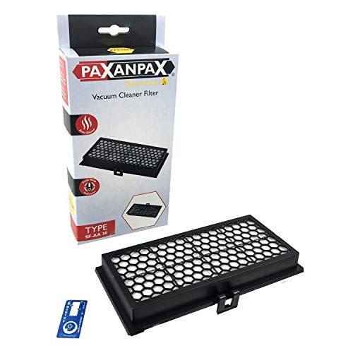 Paxanpax PFC1061 geurfilter met timestrip-indicator voor Miele SF-AA30 9616080, S300, S2000, S7000, zwart