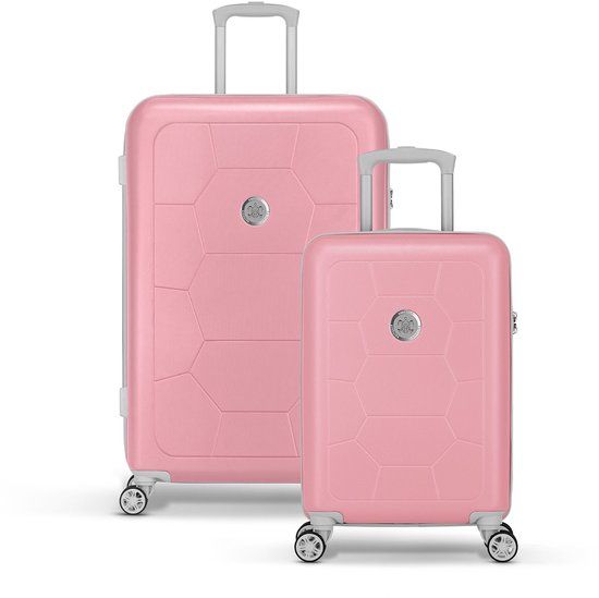SUITSUIT Caretta Kofferset 2 delig - Pink Lady - Roze - Hardcase - 125 l - 76 cm