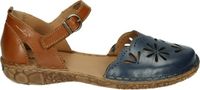 Josef Seibel ROSALIE 04 Blauwe Platte Sandalen Dames - Maat 39