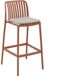 Goossens Barstoel Lygeke - Kunststof - oranje - 50 x 103 x 54 cm