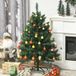 JACE Sapin De Noël Artificiel 305 Branches, Pied En Croix Métal Démontable, Ø 85 X 120h Cm, Vert, Arbre Décoratif Intérieur