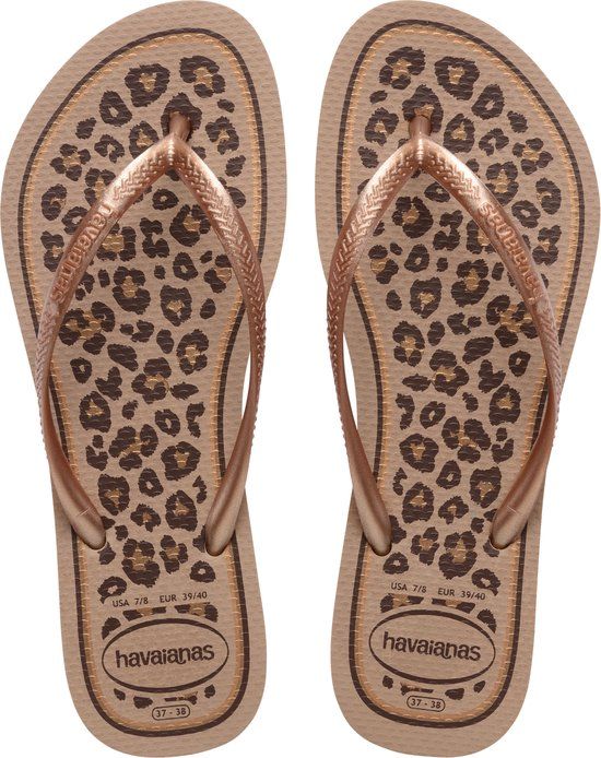 Havaianas HAV. SLIM ANIMALS ROSE GOLD/ROSE GOLD Dames Slippers - rose gold/rose gold