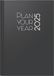rido/idé Boekkalender, model managerplanner (2025), "Plan Your Year", 1 pagina = 1 dag, A5, 400 pagina's, kunstleren omslag, zwart