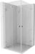 Mexen Lunar-F Duo cabine de douche pliable 95 x 95, transparent, chrome