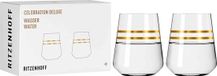 Ritzenhoff Waterglas 400 ml – Serie Celebration Deluxe Set nr. 3 – 2 stuks met echt goud – Made in Germany