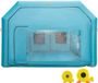 Cabine gonflable portable sans marque, 7 x 4 x 2,5 m, tente de peinture automobile avec filtres à air et 2 souffleurs, tente améliorée pour la peinture automobile