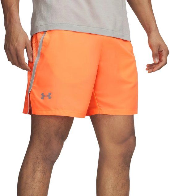 Under Armour UA Launch 7'' Shorts Heren Oranje L