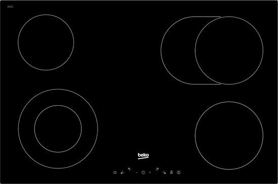Beko HIC84401 - 80cm Ceramic Hob - Black - Built-in