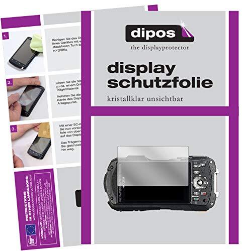 dipos I Beschermfolie compatibel met Ricoh WG-70 schermfolie, helder