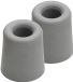 Merkloos 5x Deurstopper Rubber Grijs 3,3 x 3 cm