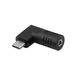 Akyga AK-ND-D14 câble adaptateur USB-C vers 3.5 x 1.35 mm Noir