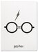 Harry Potter - Bliksemschicht - Bril A5 Notitieboek - Hardcover