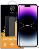 MobyDefend Screenprotector - Gehard Glas - Geschikt voor iPhone 14 Pro Max - Zwarte Randen