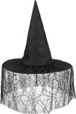 Boland - Hoed heks Seda zwart Zwart - 57 - Volwassenen - Vrouwen - Halloween en Horror