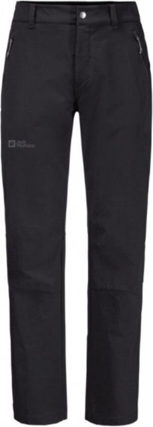 Jack Wolskin Softshell-wandelbroek Heren - Zwart - Maat 52