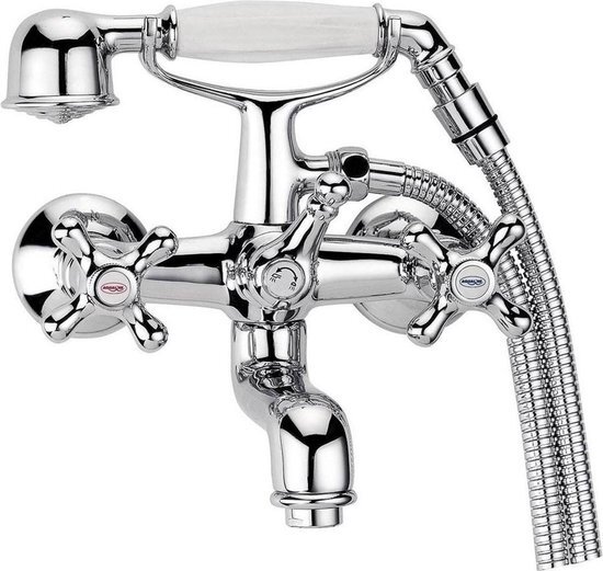 Sapho Badmengkraan sapho victoria met handdouche 2-knop 15.9 cm chroom