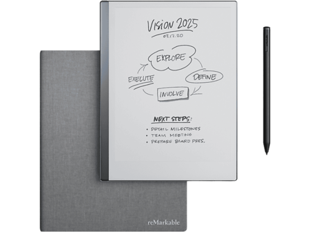 Remarkable 2 + Marker Plus Book Folio Grijs