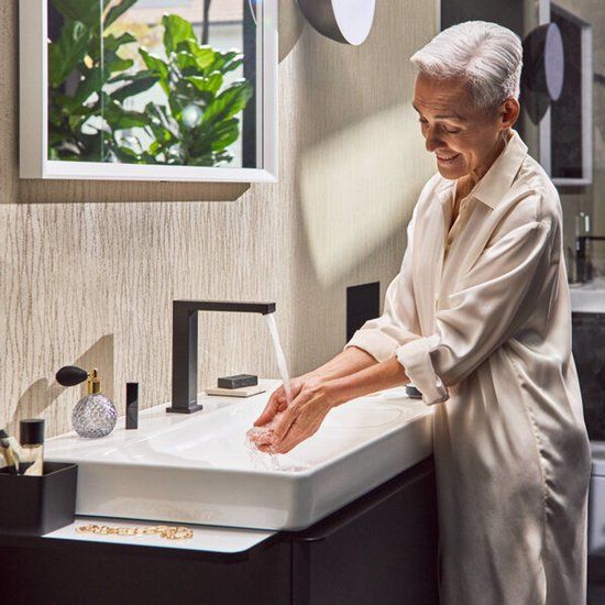 Hansgrohe Tecturis E 2-gats Wastafelkraan - Brushed Bronze - CoolStart - Met Waste