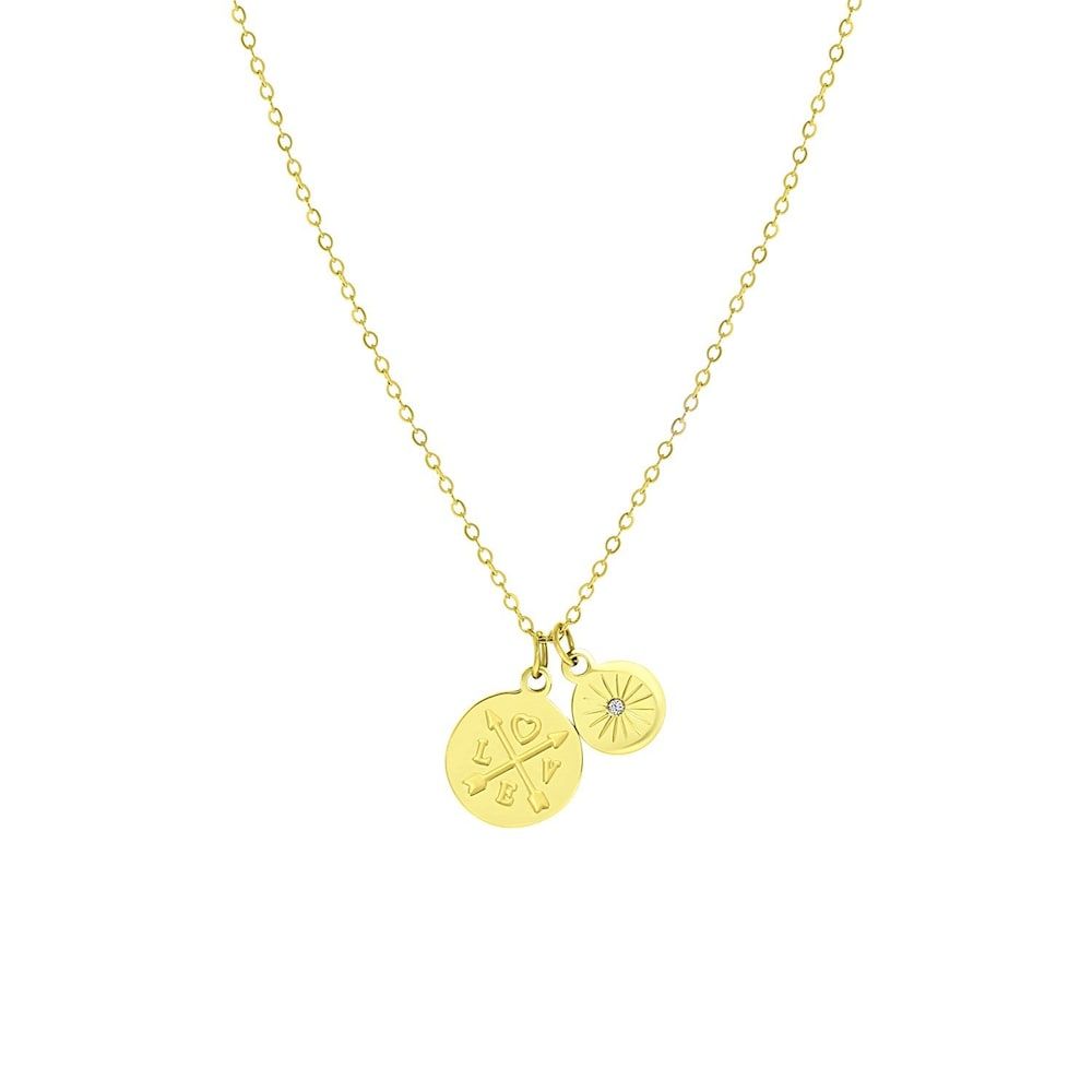 Lucardi Ketting 'Nayley' Staal 50 cm - Dames