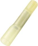 TRU COMPONENTS 739142 Stootverbinder Met krimpkous 4 mm² Volledig geïsoleerd Geel 30 stuk(s)