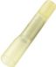 TRU COMPONENTS 739142 Stootverbinder Met krimpkous 4 mm² Volledig geïsoleerd Geel 30 stuk(s)