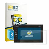 BROTECT Screenprotector 3 Stuks voor Blaupunkt Vienna 700 DAB Beschermglas transparant