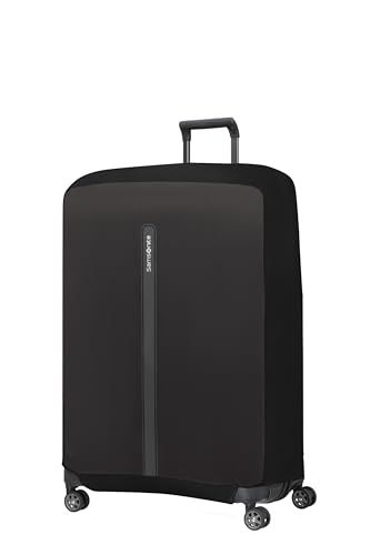 Samsonite TA Revolution - Opvouwbare Beschermhoes voor Koffer Maat XL, Kofferhoes Passend voor 81–86 cm, Reiskoffer Bescherming, met Reflecterend Detail, Zwart