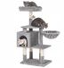 Merkloos / Sans marque Merkloos Kattenkrabpaal met Mand, Grot & Platform - 110cm Hoog