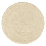HAMID Nansa Tapis intérieur/extérieur recyclé pour animaux domestiques, lavable et imperméable, écologique et durable, idéal pour terrasse, jardin ou salon (120 x 120 cm, crème)