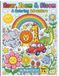 Roar, Zoom & Bloom a Coloring Book: A Coloring Adventure: Cute Animals, Vehicles & Nature Coloring Book for Kids Ages 4-8