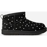 UGG® Classic Ultra Mini Shiny Dots Boot in Black, Maat 38, Wol