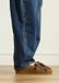 Manfield - Dames - Cognac suède loafers met veters - Maat 42
