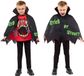 amscan Riethmüller Europe GmbH 2in1 Trick or Treat Cape voor Kinderen - Zwart/Rood
