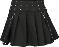 Vixxsin Lorena Dames Minirok - Zwart - Katoen - Maat XXL
