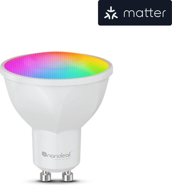 Nanoleaf Matter GUI10 Smart Bulb - GU10 - RGB - 400lm - Smart Home - 5W