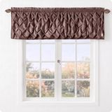 VCNY Home Carmen Valance, Window Treatment with Rod Pocket, Modern Home Decor (Carmen Chocolate, 152 x 51 cm)