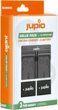 Jupio Pack économique : 2x batterie NP-W126S + chargeur double USB