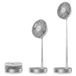 Cecotec EnergySilence 800 Draagbare ventilator met afstandsbediening, opvouwbaar, koel, draadloos, met 7200 mAh accu, opvouwbaar en telescopisch design, 20,3 cm, 4 snelheden, oscillatie