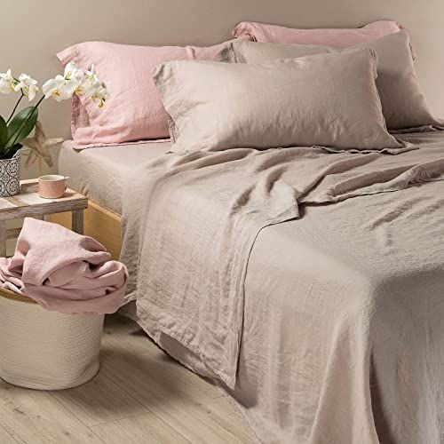 Caleffi Panarea beddengoed - Linnen - Taupe - Tweepersoonsbed - 1003198