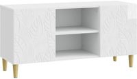 vidaXL TV-kast 102 x 34,5 x 50 cm Hoogglans Wit Bewerkt hout