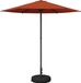 vidaXL Tuinparasol met voet Rechthoekig Polyester Terracotta