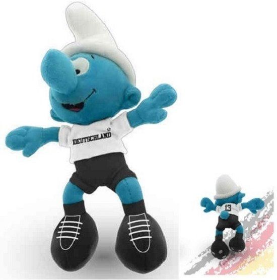 De Smurfen Smurfen knuffel met Duitsland/ Deutschland tenue