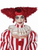 California Costumes Rode psycho clown pruik voor vrouwen