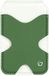 Dux Ducis Magnetische Kaarthouder - Wallet met Magneet Ring - Pasjeshouder voor vijf Pasjes - met Standaard - Wit Groen