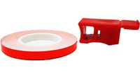 4R Quattroerre.it 10241 Fluorescerende decoratieve strepen Wheel-Stripes voor motorvelgen met applicator, fluorescerend, 5 mm x 6 m