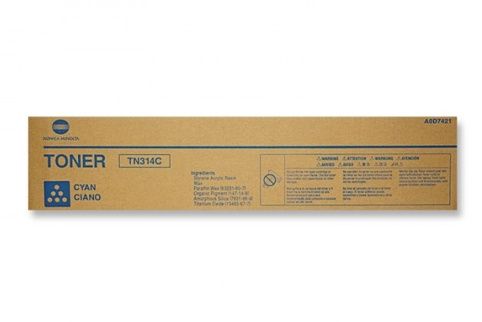 Konica Minolta TN314C - Cyaan - Tonercartridge - Bizhub C353