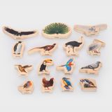 Tickit Houten Vogels Blokken FSC 100%, Pk15