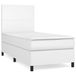 vidaXL Boxspringbed met matras, kunstleer, wit, 160x200 cm