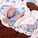 Poupée reborn pour fille, 55 cm, fabriquée à la main, en silicone et vinyle, dans une pose de sommeil