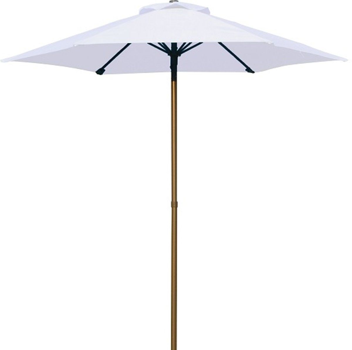 PimXL Parasol wit 200cm 6 baleinen G491490